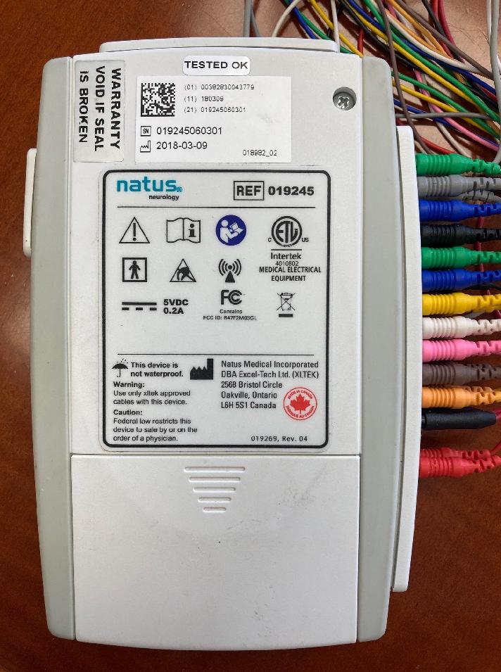  2019 Natus Xltek Trex Ambulatory EEG Monitoring Package